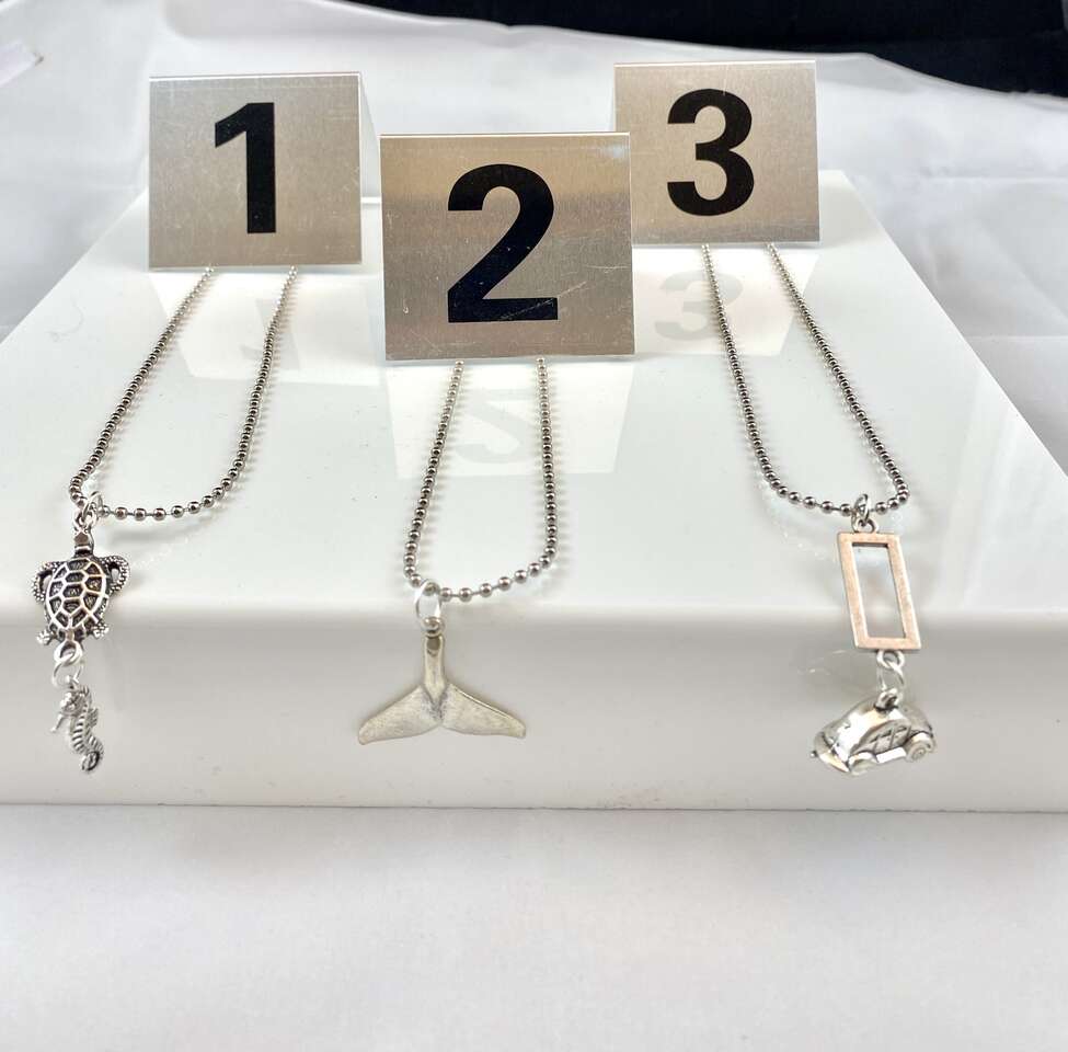 New - Turtle & Seahorse- Mermaid Tail - & 3D Car LoveBug Necklaces - Your Choice $5 - See Photos