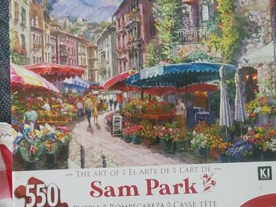 550 pcs Puzzle New Sam Park includes Poster Flower