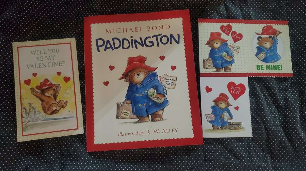 Paddington Bear McDonald's mini book valentines