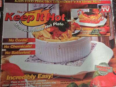 Microwaveable Hot Plate The Original Keep It Hot