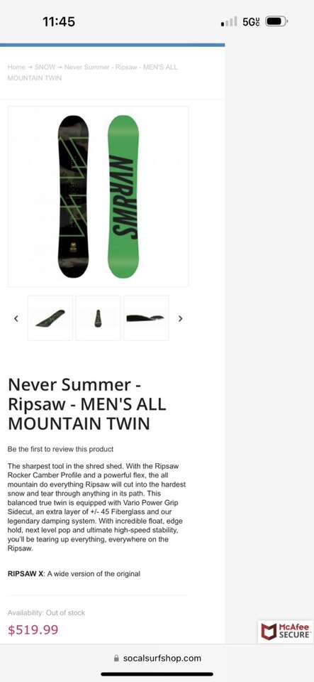 Never Summer And Burton Genesis L