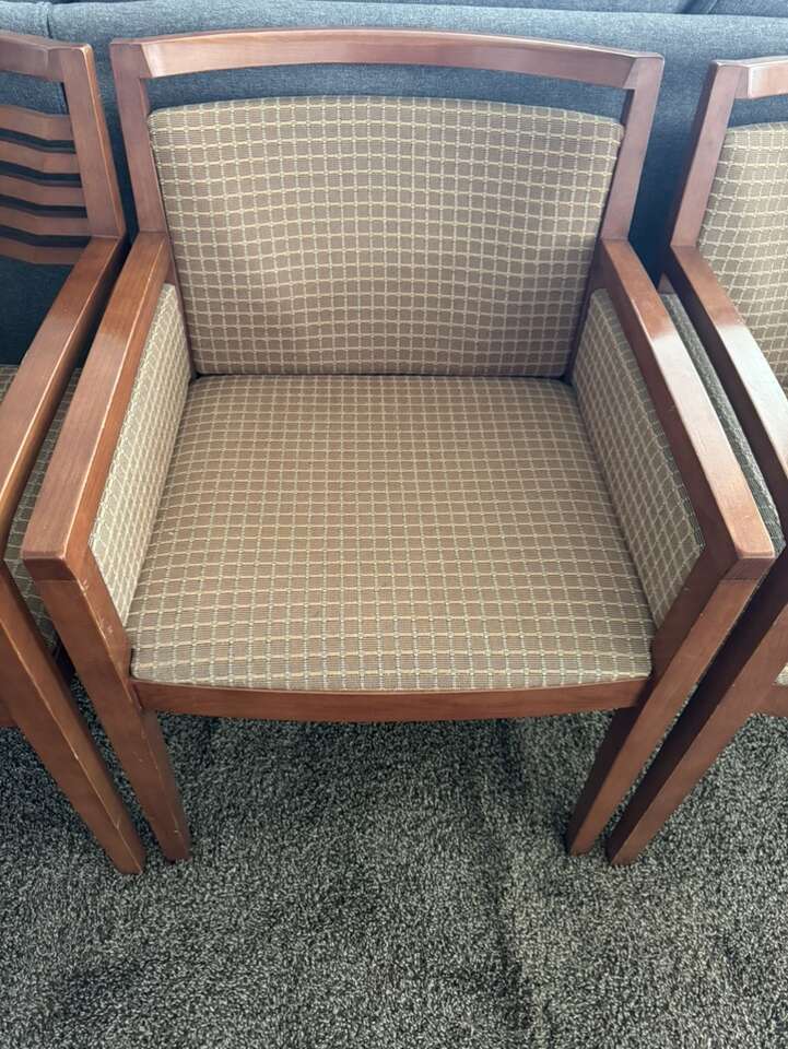 Knoll Studio Wood Chair Back Upholstered