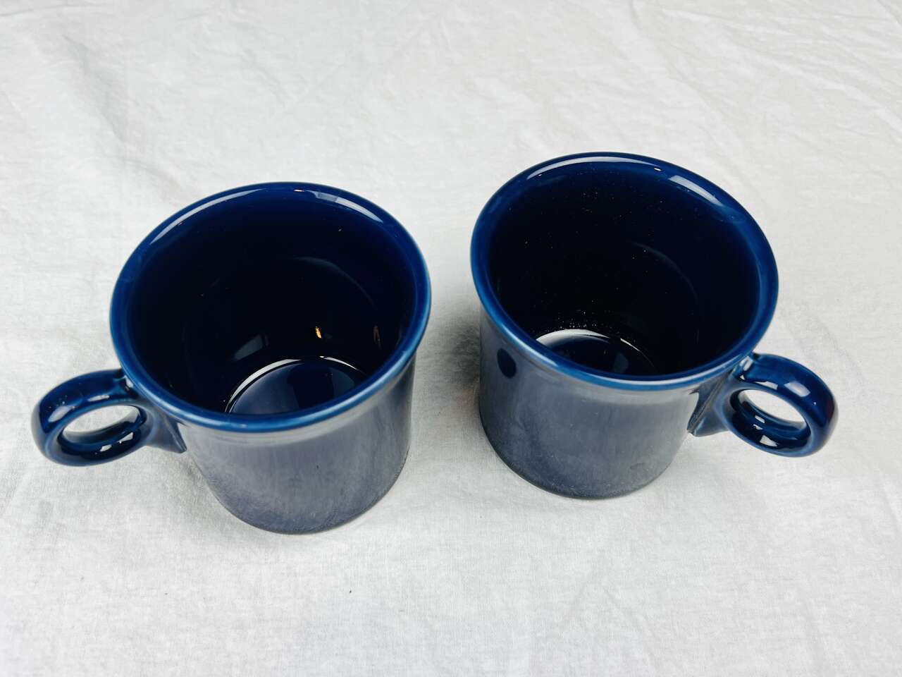 Two Fiesta Ware Mugs-Blue HLC