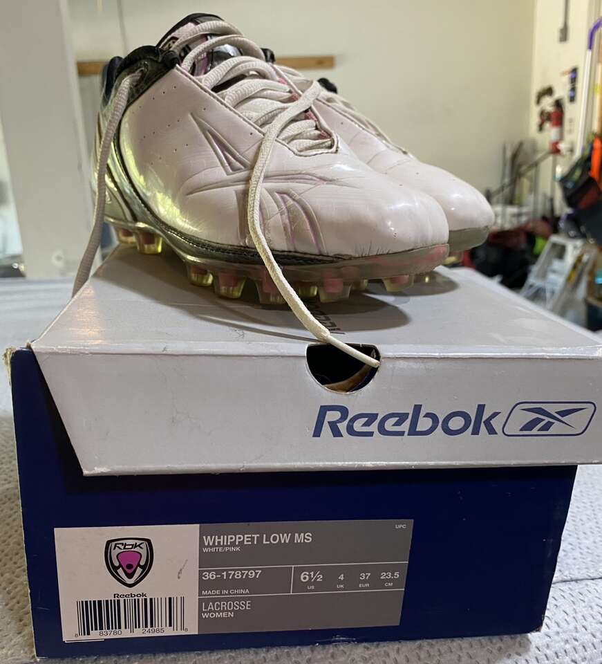 Reebok Whippet Low Youth Lacrosse Clear Size 6 1/2