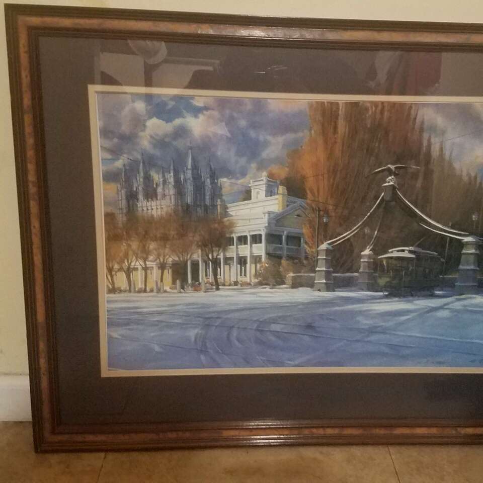 Al rounds painting print limited state eagle 20x36