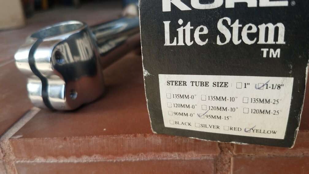 Stem bike 1 1/ 8 aluminum new