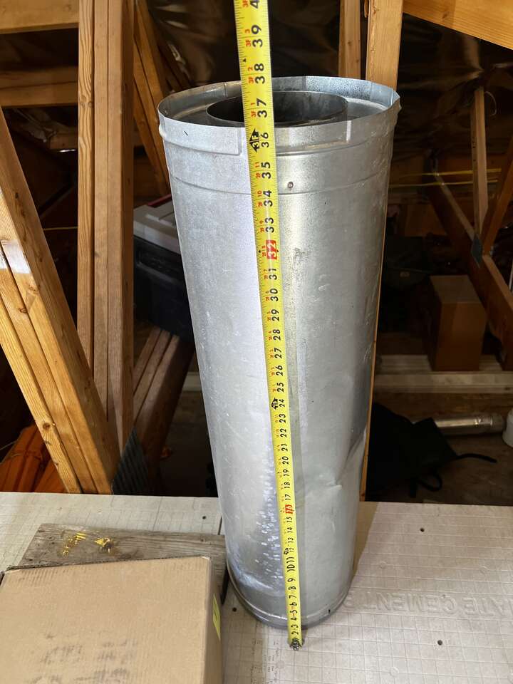 Insulated woodstove pipe