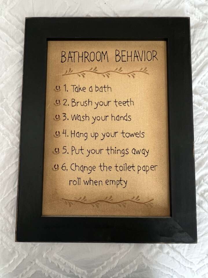 Bathroom Behavior Sign 15x12