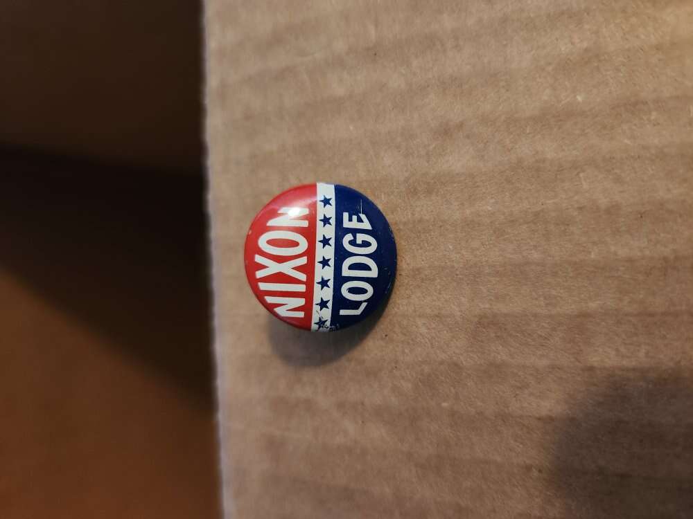 Vintage Nixon Lodge Campaign Pin
