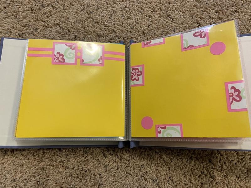 8” Scrapbook With Completed Pages