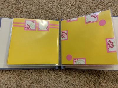 8” Scrapbook With Completed Pages