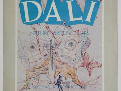 1950's Salvador Dali Nature Watercolor Lithograph Prints