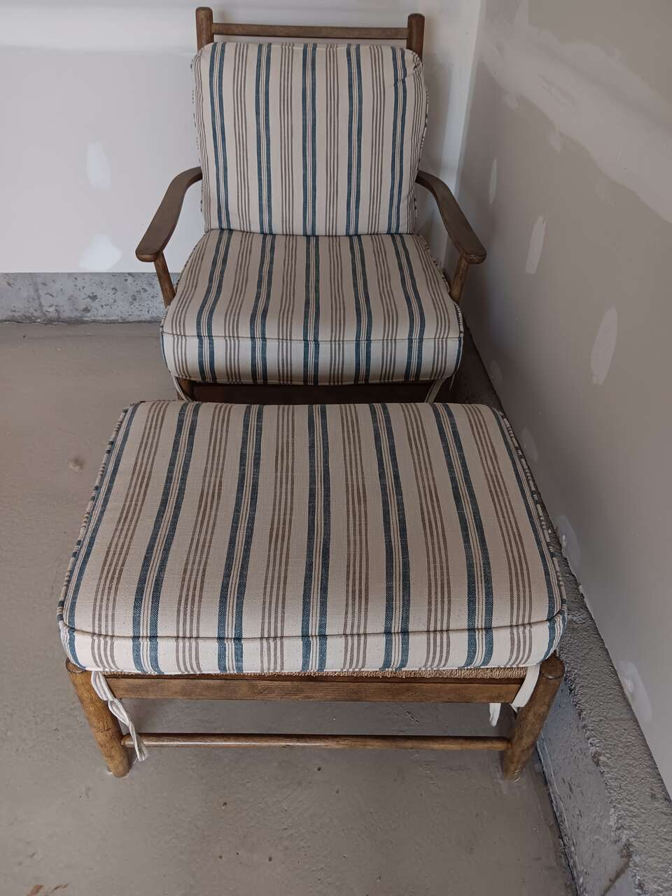 Chair and Ottoman - Great Shape!