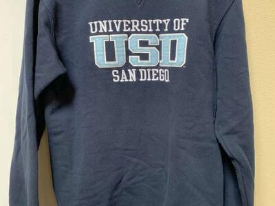 USD COLLEGE CREW SWEATSHIRT- SIZE S