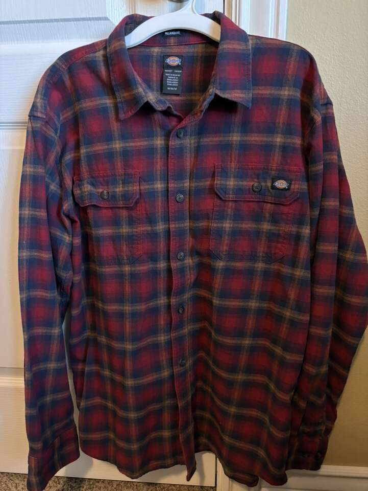 MENS DICKIES LONG SLEEVE SHIRT- M