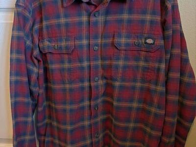 MENS DICKIES LONG SLEEVE SHIRT- M