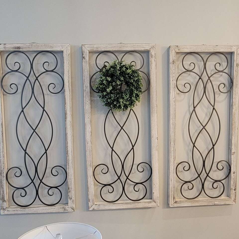 Wood Metal Wall Art