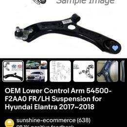 OEM Lower Control Arm 54500-F2AA0 FR/LH Suspension HYUNDAI ELENTRA 2017-2018