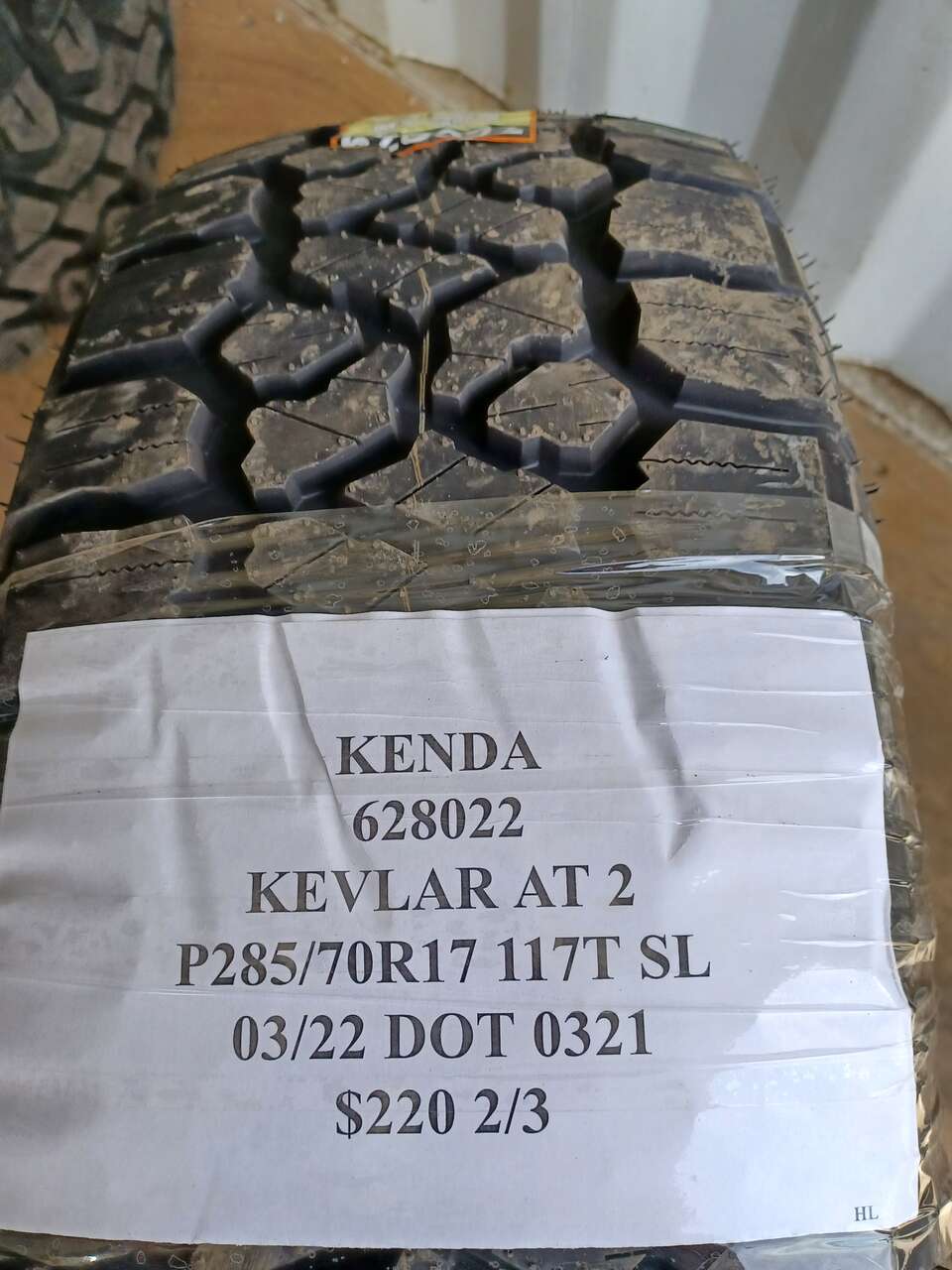 4 KENDA KLEVER A/T 2 P 285 70 17 117T SL ALL TERRAIN TIRES