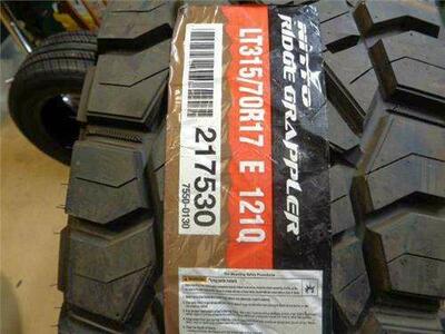4 NITTO RIDGE GRAPPLER LT 315 70 17 121/118Q LRE 10PLY HYBRID TIRES