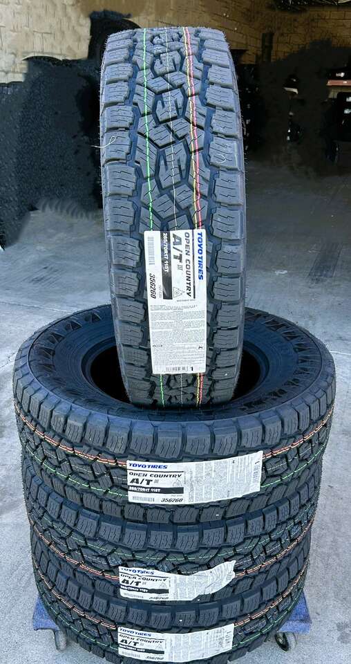 4 TOYO OPEN COUNTRY A/T III BSW/OWL P 265 70 17 115T SL ALL TERRAIN TIRES