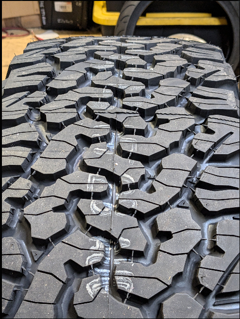 4 BFGOODRICH ALL TERRAIN T/A KO2 BSW LT 285 55 20 117/114T LRD 8 PLY ALL TERRAIN TIRES 36614