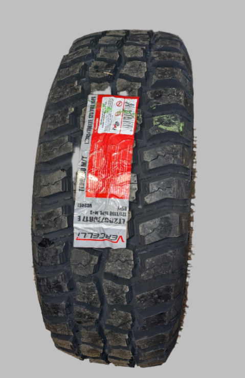 4 VERCELLI TERRENO M/T BSW LT 265 70 17 121/118Q LRE 10PLY MUD TERRAIN TIRES VC2461 CQ2