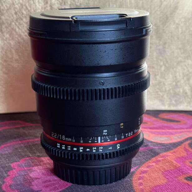 Bower 16mm T2.2 Cine Lens for Canon EF Mount