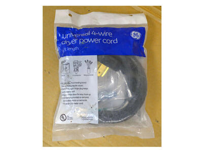 GE WX9X20 Genuine OEM Range Power Cord 6 feet, 30 Amp, 4 wire 10/4 SRDT