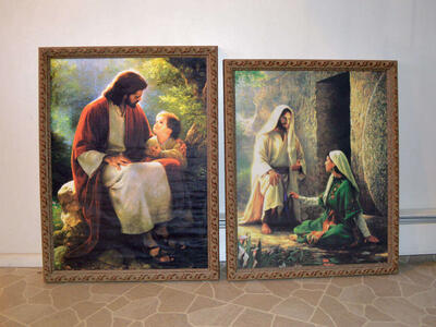 Large Custom Picture Frames 27" X 38" & 29" X 36" Beatiful Antique Finish Frames Buy One or Both