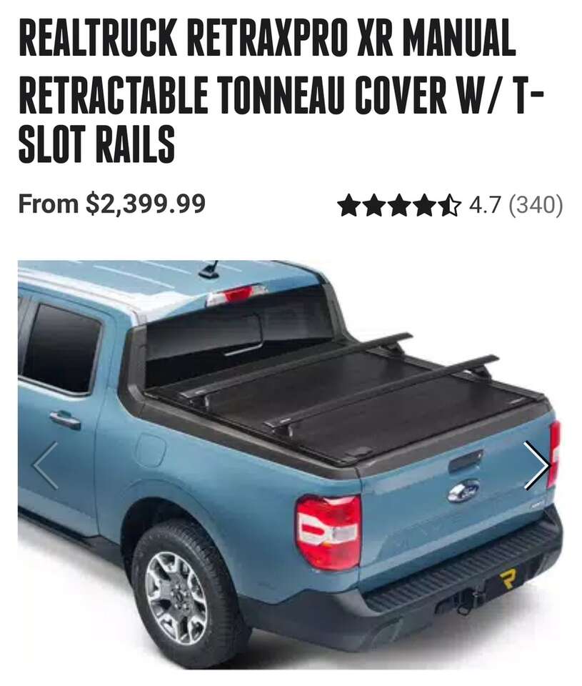 RETRAXPRO XR TONNEAU COVER W/ T-SLOT RAILS