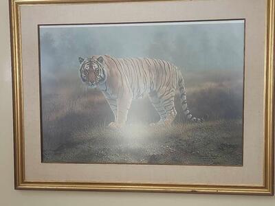CHARLES FRACE "ROYAL BENGAL" SIGNED FRAMED W/ CERT