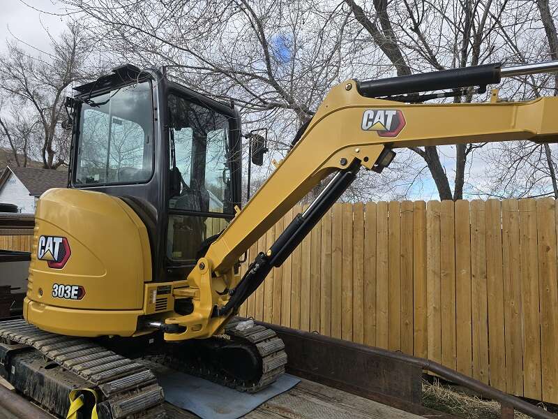 New Cat 303E Mini Excavator.