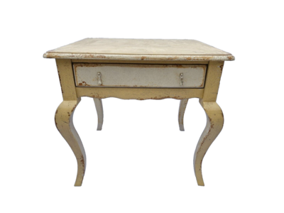 Habersham French Side Table 1 Drawer Distressed finish