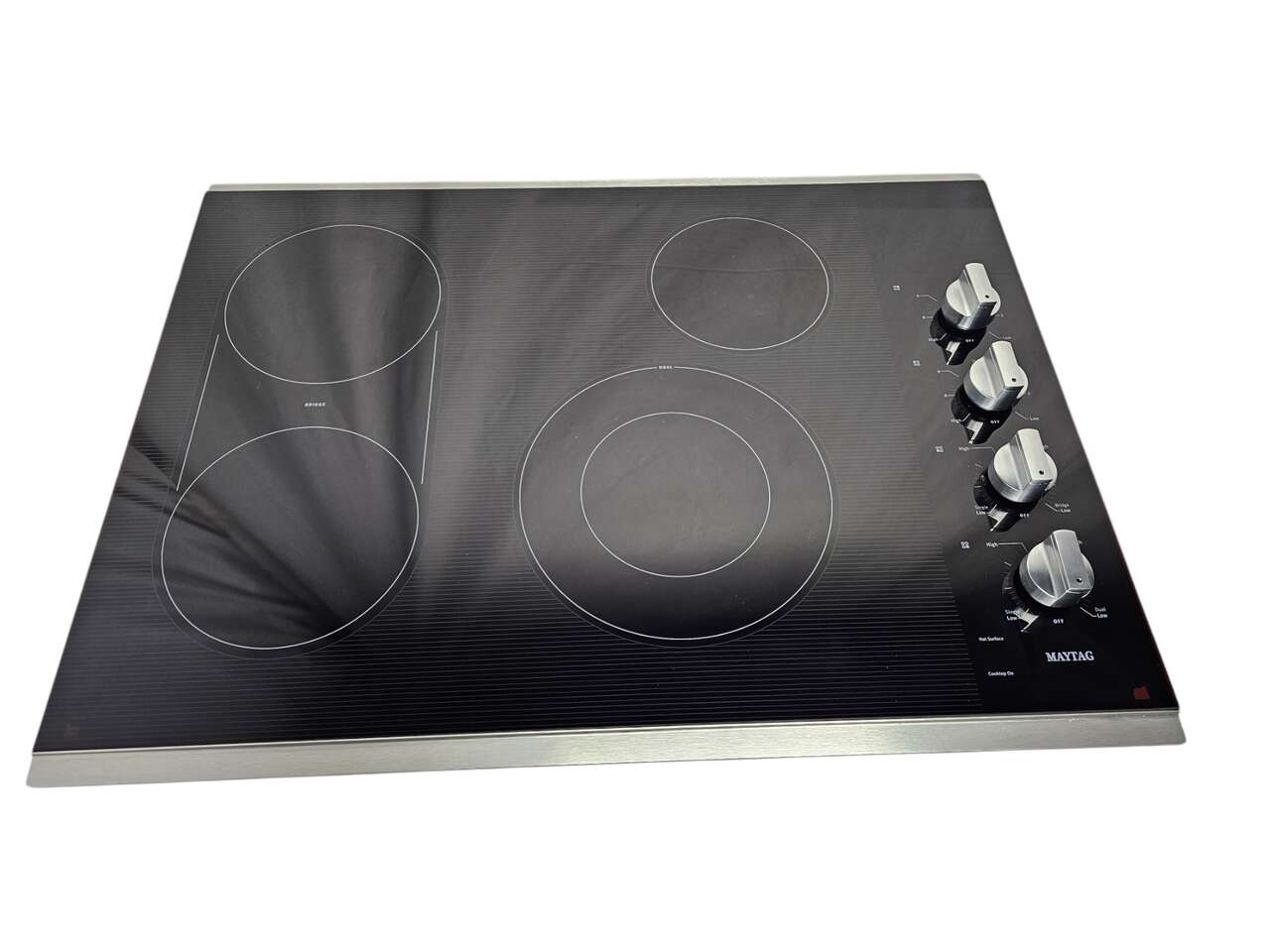 Maytag - 30" Built-In Electric Cooktop - Stainless Steel MEC8830HS