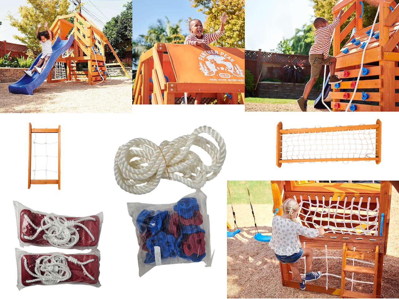 Swing Set Accessories Slide Swing Climbing Rocks Safety Grips