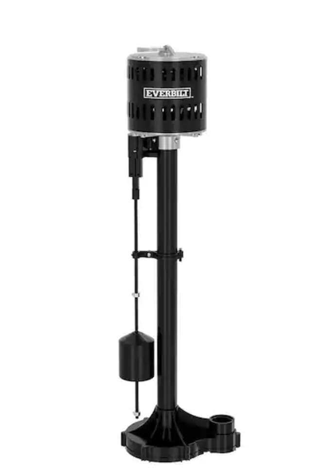 New in Box Everbilt 1/3 HP Plastic Pedestal Sump Pump
