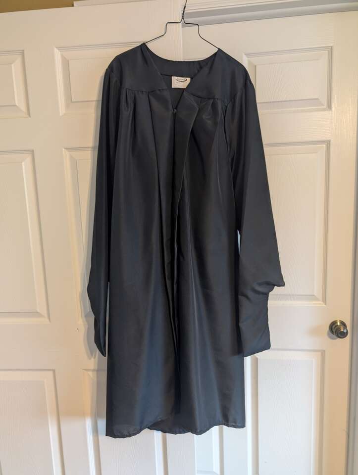 Graduation gowns and caps