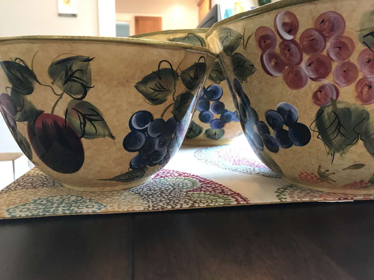 Grape nesting bowls