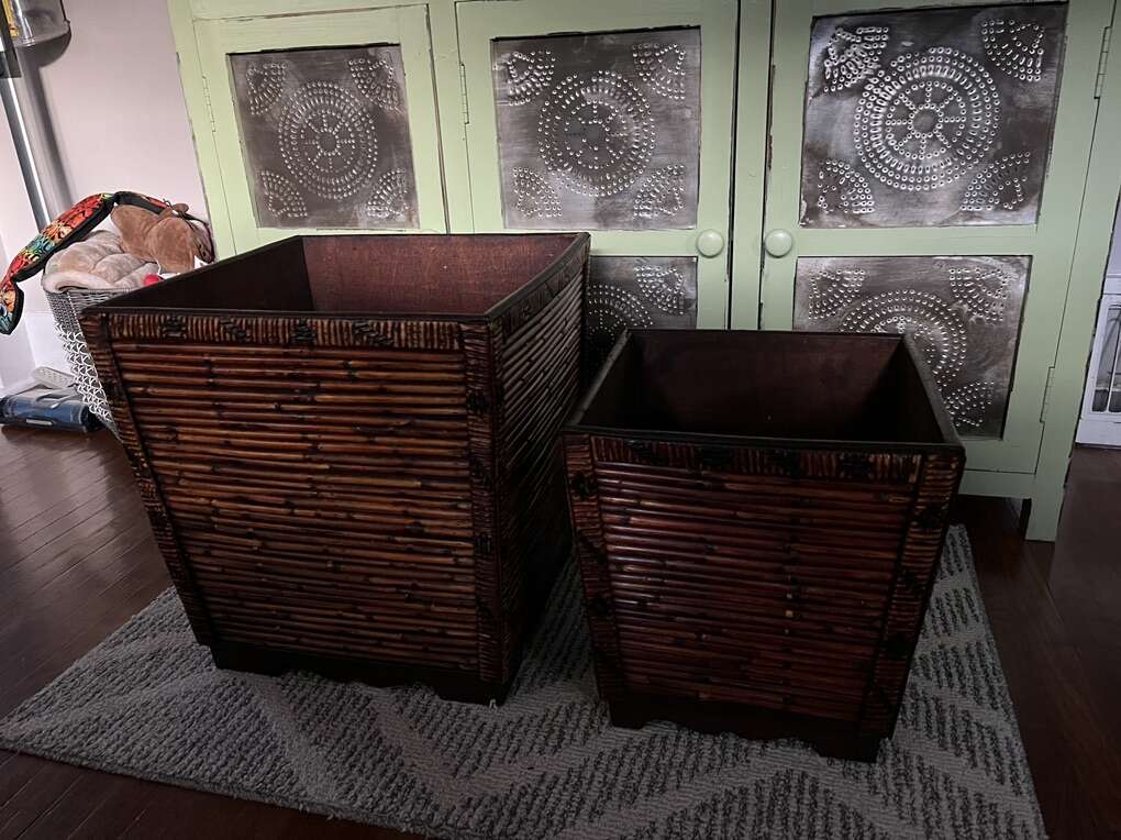 Wood Storage Boxes