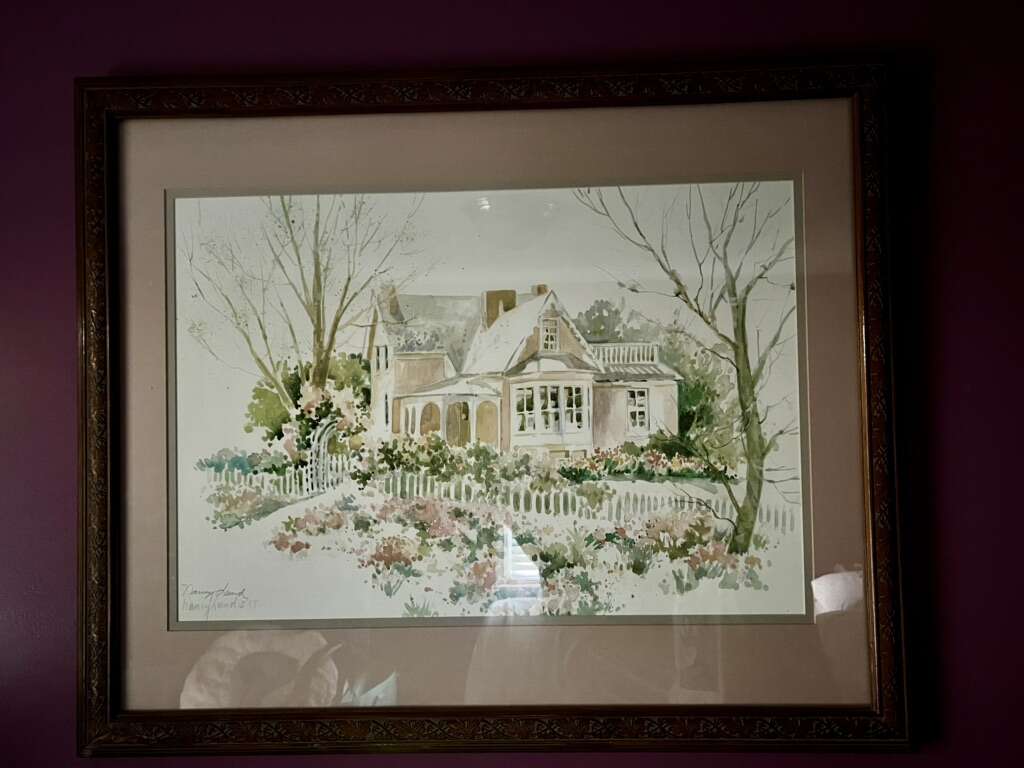 Watercolor Framed In Glass Nancy Lund