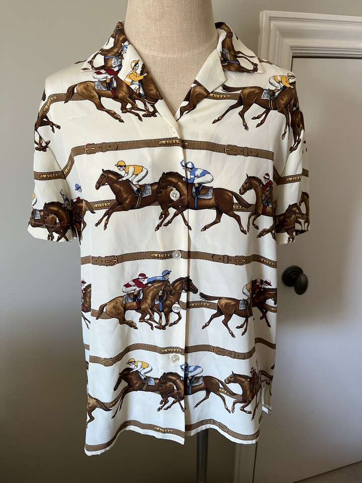 Horse Race Shirt New Ralph Lauren Size Small