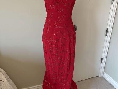 Sexy Red Sequins Prom/ Evening Gown Size 7/8