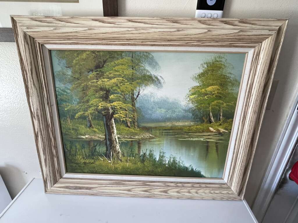 Signed Mendel Landscape Oil Painting Framed 31x25