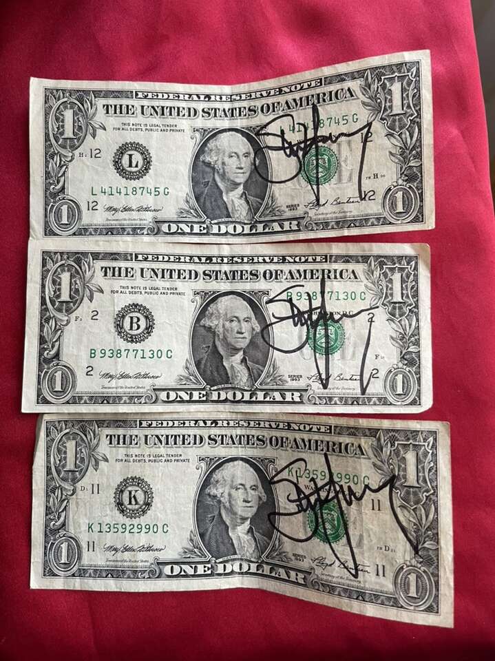 3 Steve Young Football HOF Hall Of Famer Signed $1