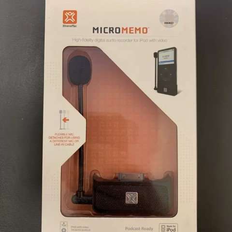 New XtremeMac MicroMemo iPod Microphone