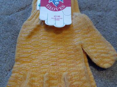 New Red Steer Golden Gripper Gloves L