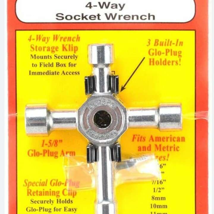 New DU-BRO 4 Way Socket Wrench
