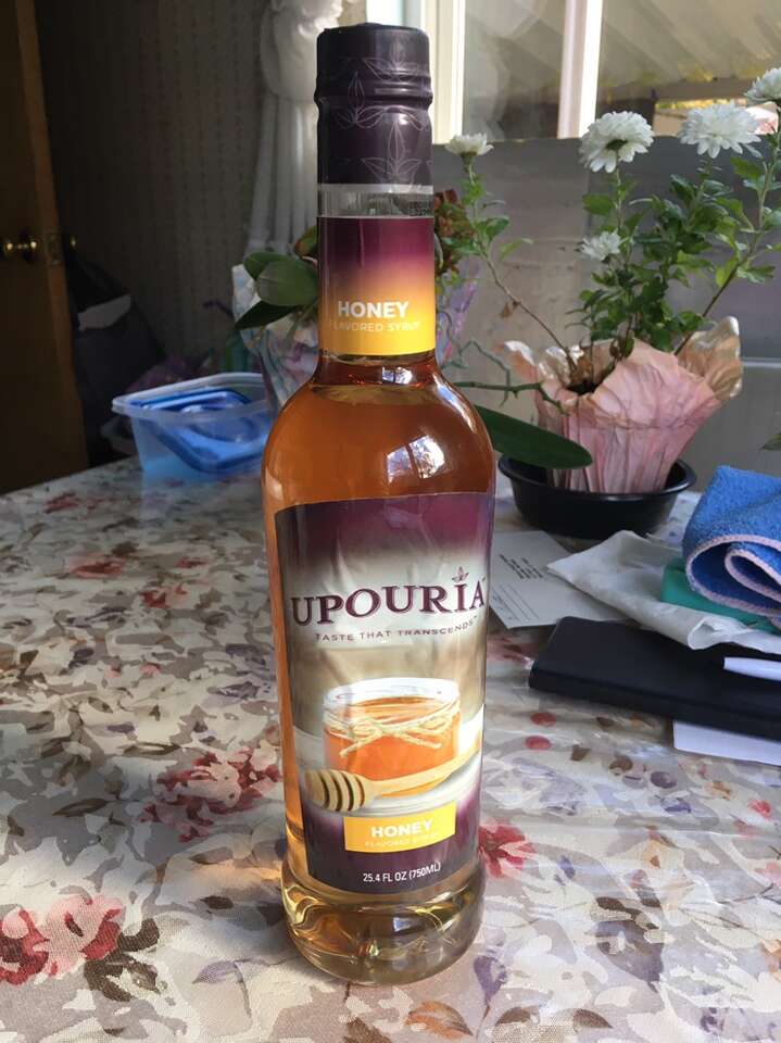 New Bottle Of Upouria Honey Flavored Syrup