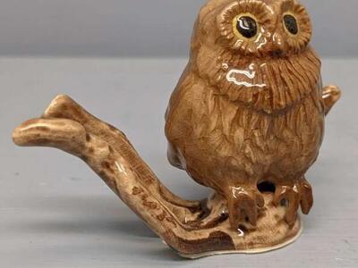 Retired Hagen Renaker Owl on Branch mint cond